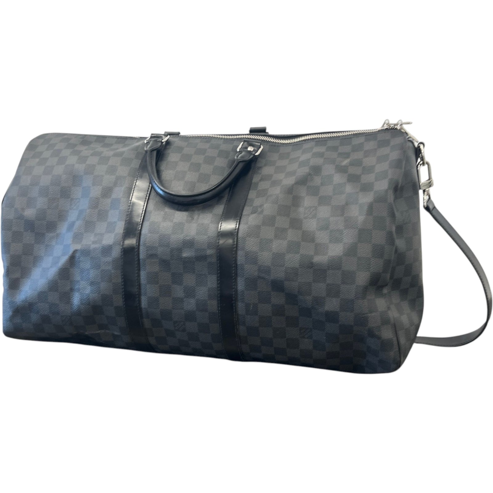 Men's Damier Graphite Keepall 55 Bandoulière Bag Black - Photo 10