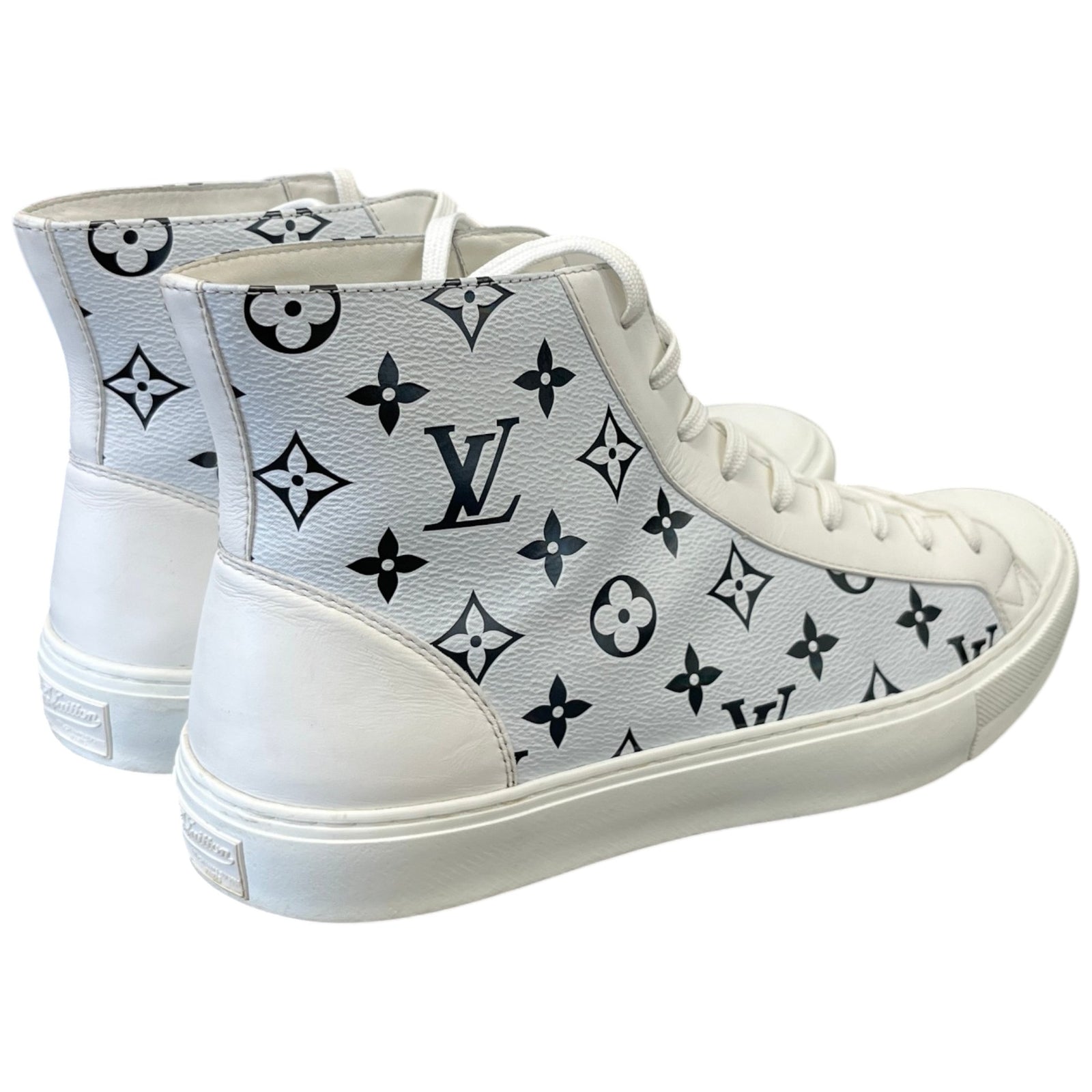Men's Monogram Tattoo High Trainers White Size EU 42 / UK 8 - Photo 8