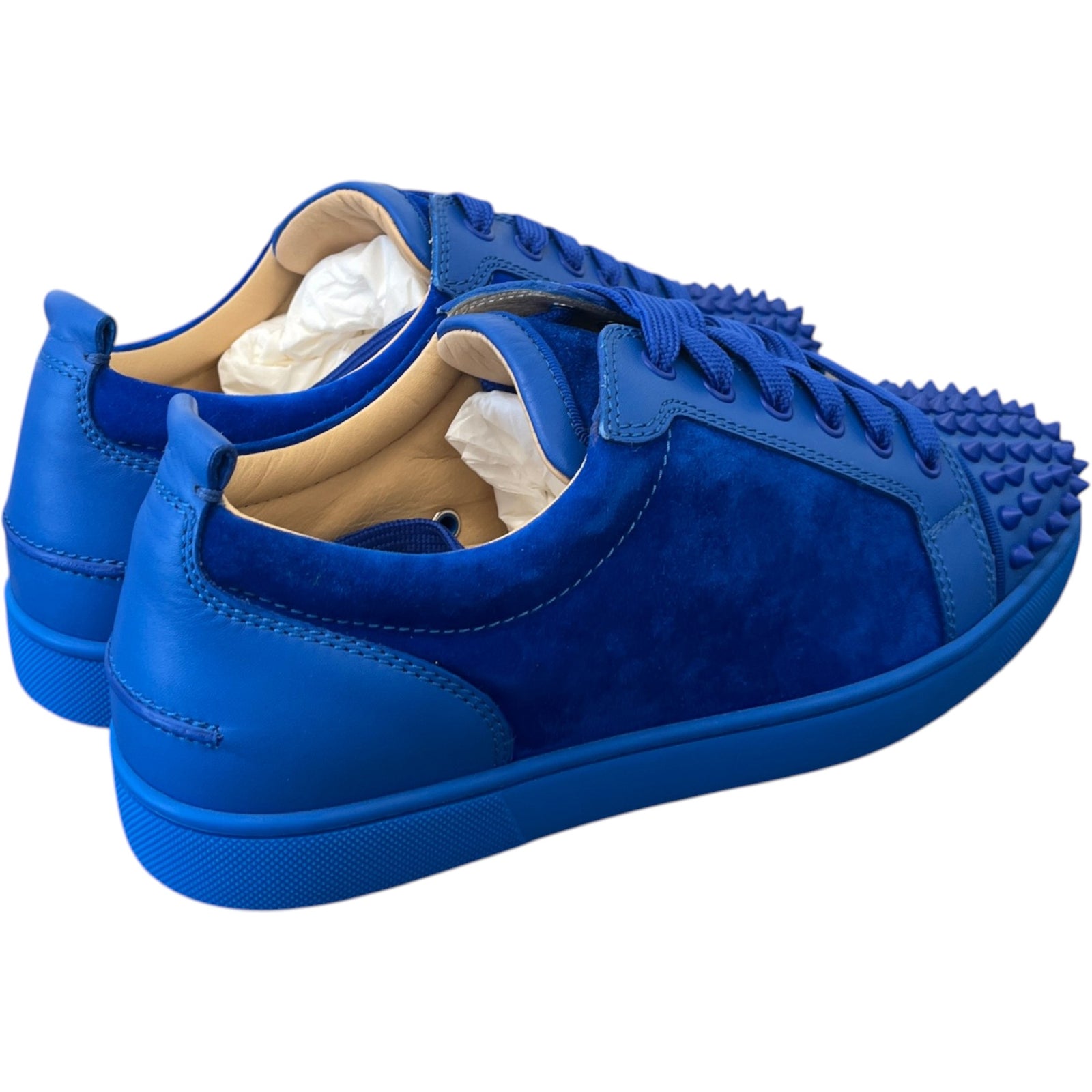 Men's Junior Spikes Low Trainers Blue Size UK 7 / EU 41 - Photo 8