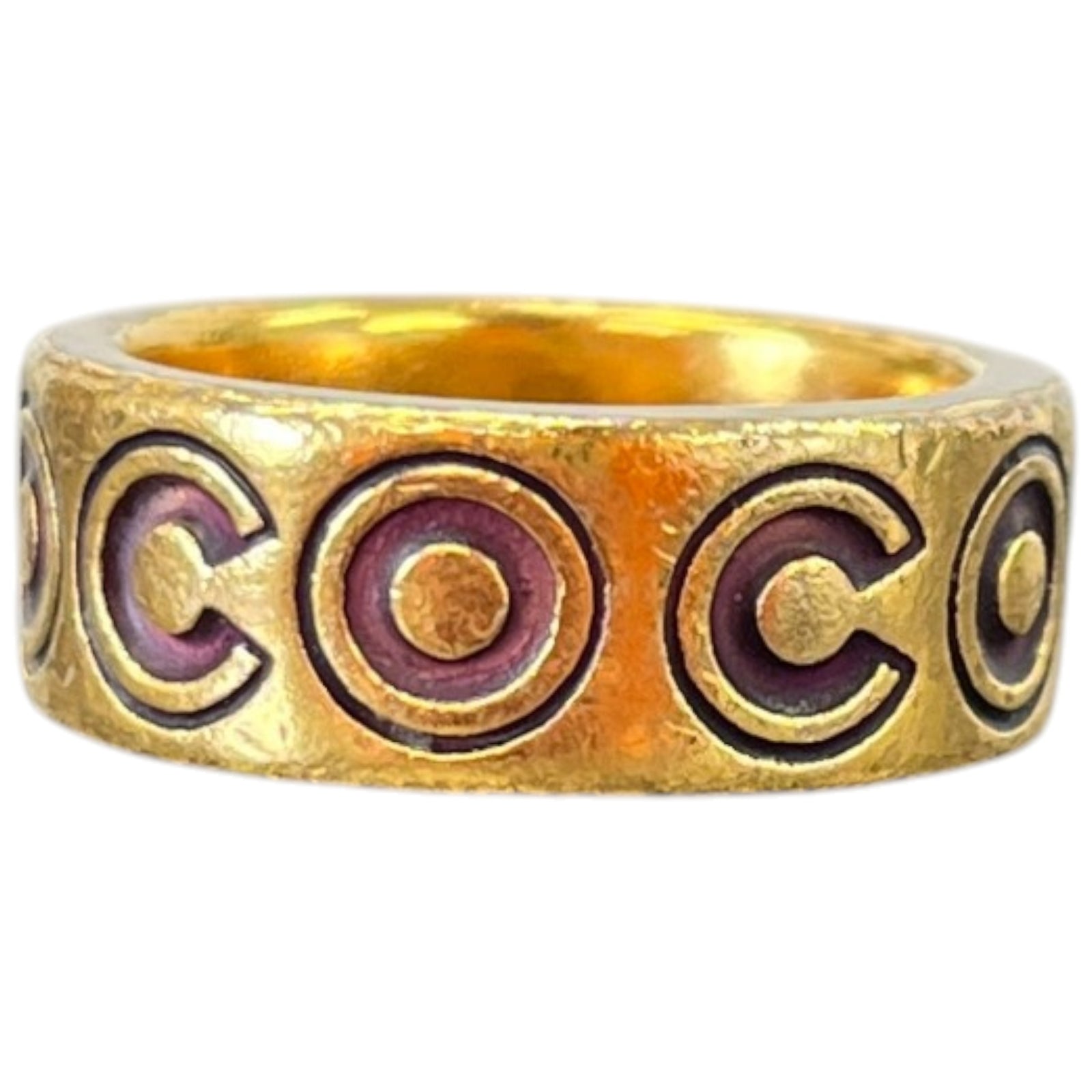 Women's COCO Ring Gold Size L - Photo 3