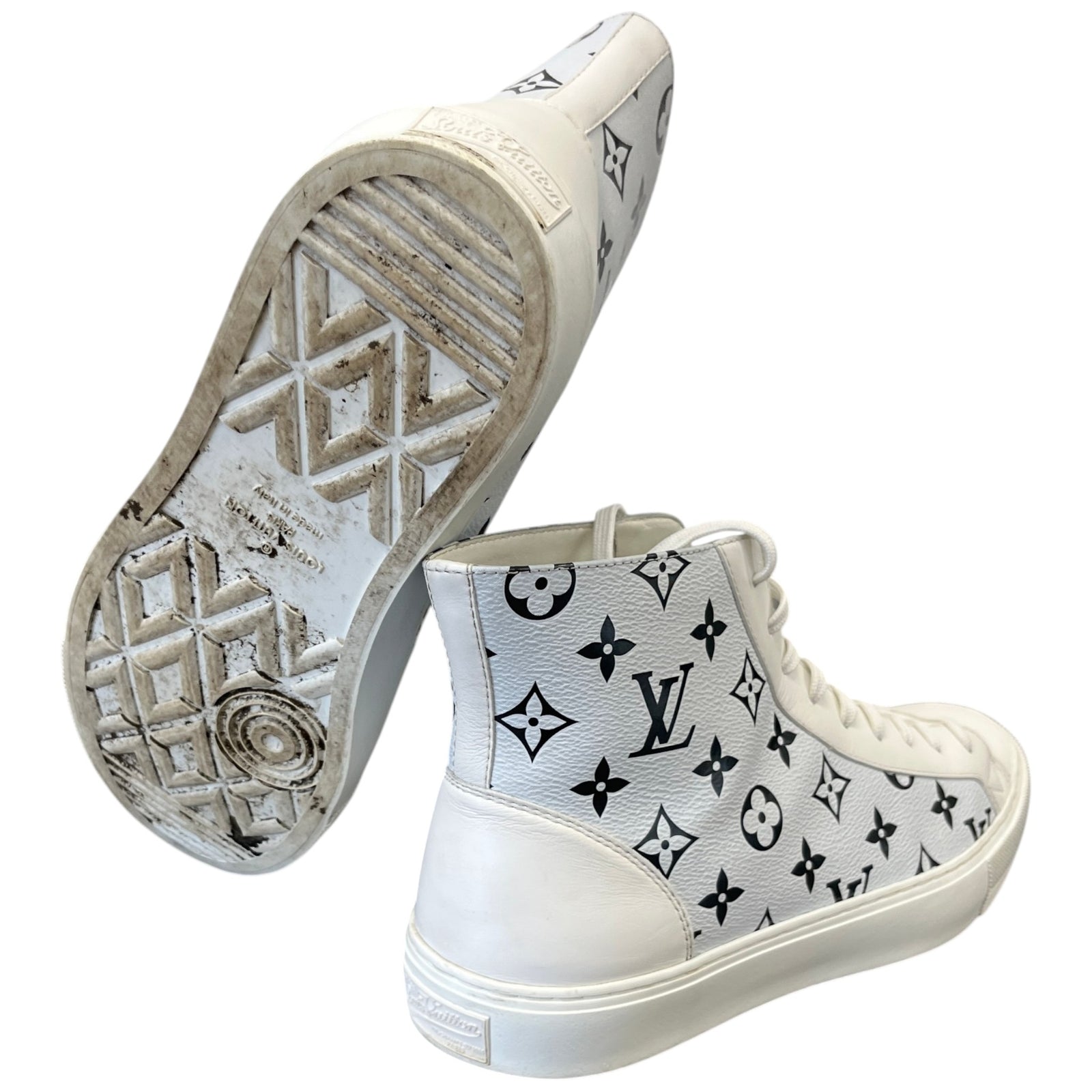 Men's Monogram Tattoo High Trainers White Size EU 42 / UK 8 - Photo 10