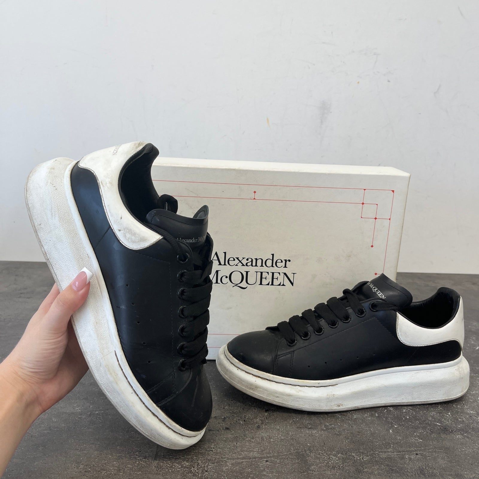 Men's Oversized Low Trainers Black Size UK 7 / EU 41 - Photo 10
