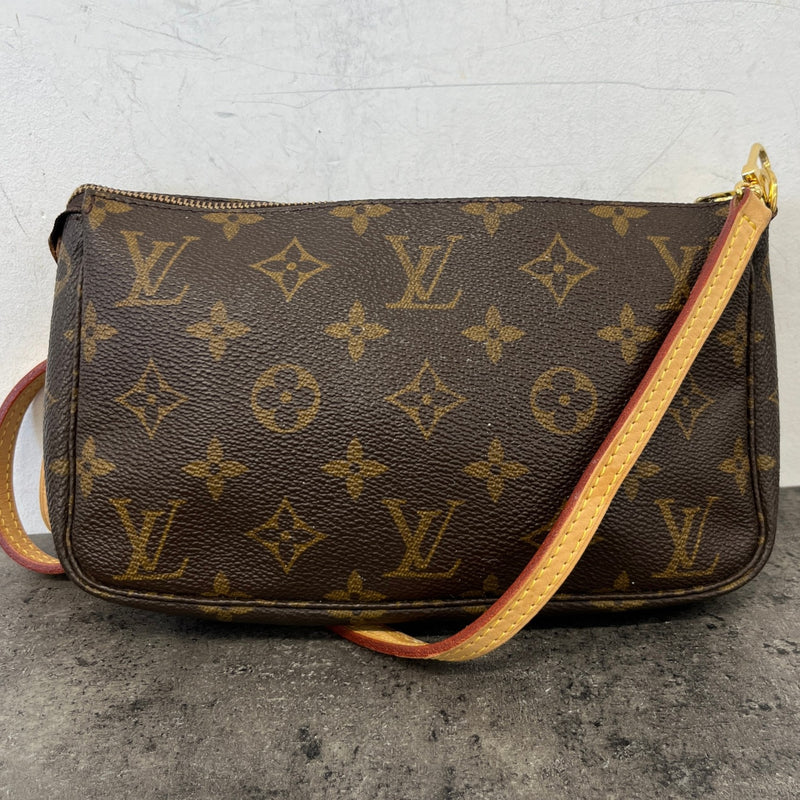 Women's Monogram Pochette Accessories Bag Brown