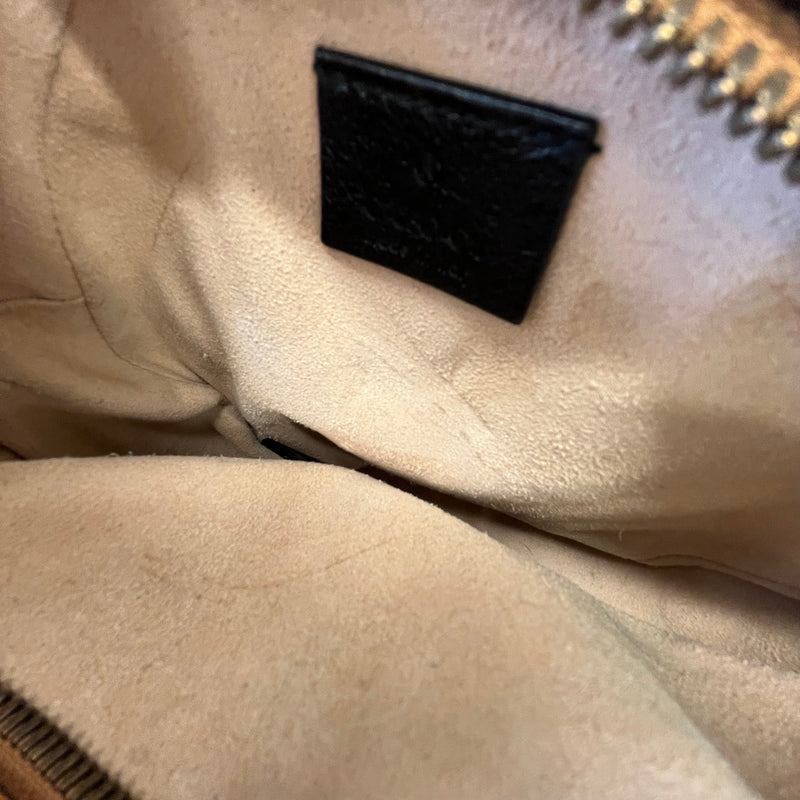Women's GG Marmont Mini Round Crossbody Bag Orange
