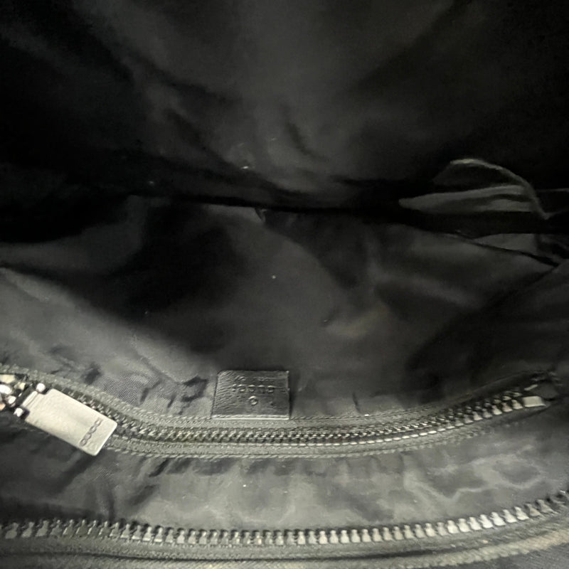 Men's Interlocking G Web Crossbody Bag Black