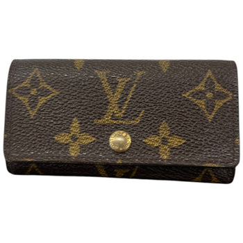 Women's Monogram Key Case Wallet Brown
