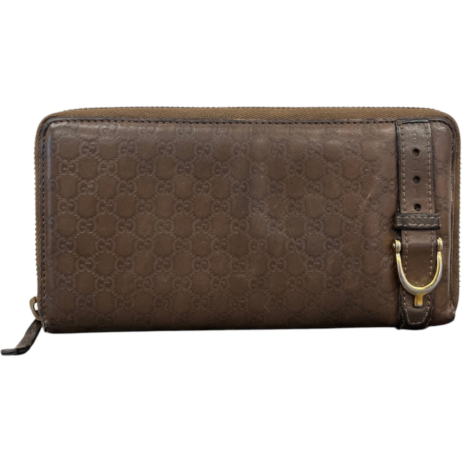 Women's Micro Guccissima Wallet Brown - Photo 1