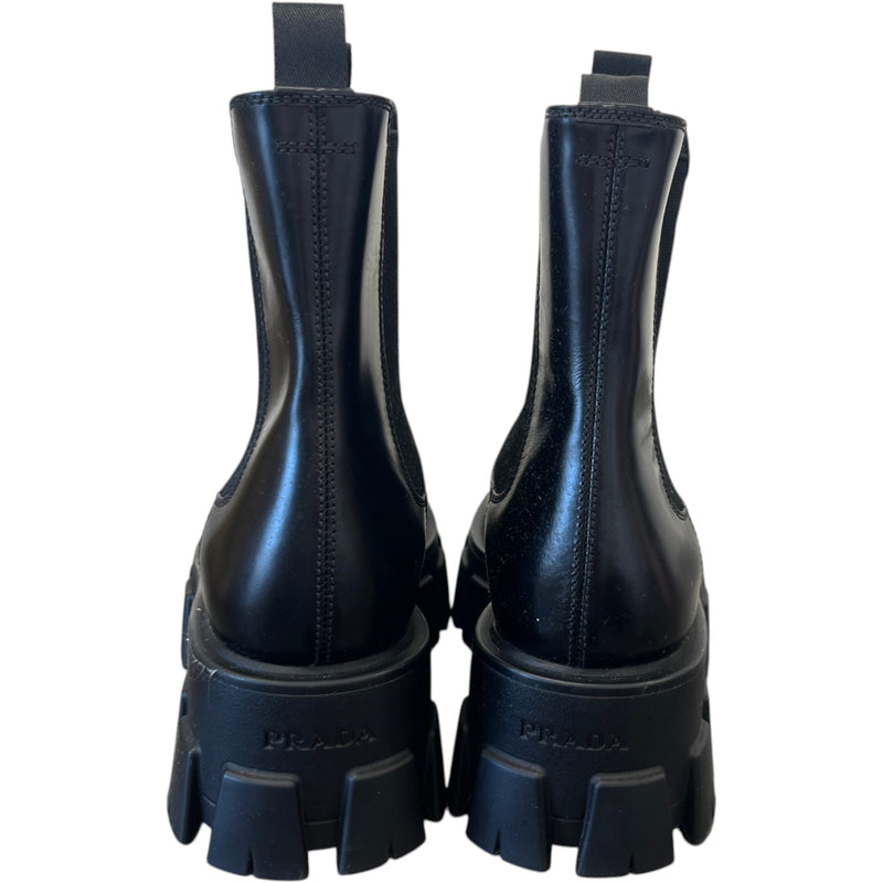 Women's Monolith Brush Chelsea Boots Black Size UK 4.5 / EU 37.5