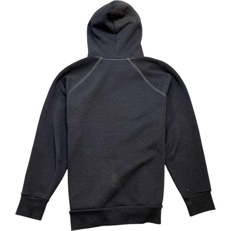 Men's Embroidered Logo Hoodie Black Size XL