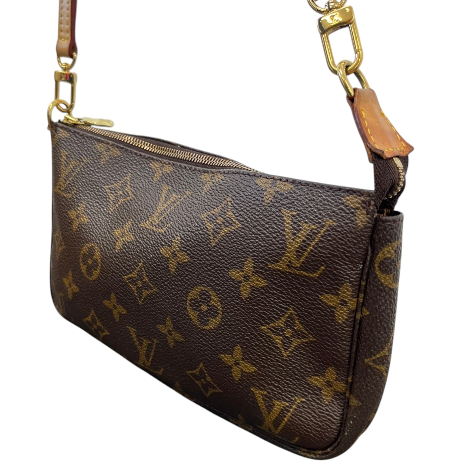 Women's Monogram Pochette Accessories Bag Brown - Photo 9