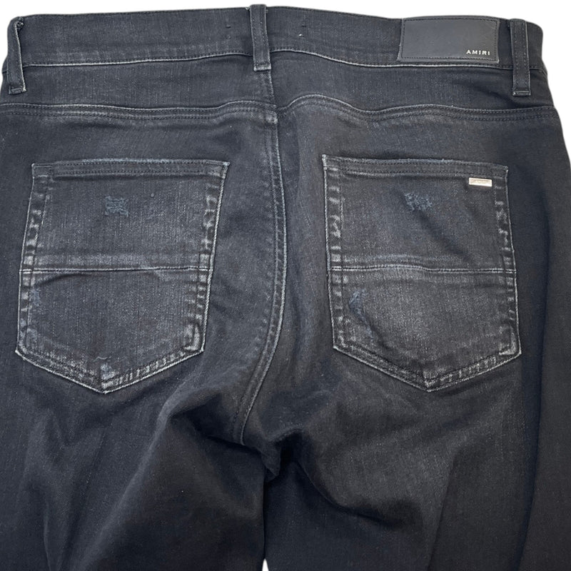 Men's MX1 Distressed Bandana Jeans Black Size W33