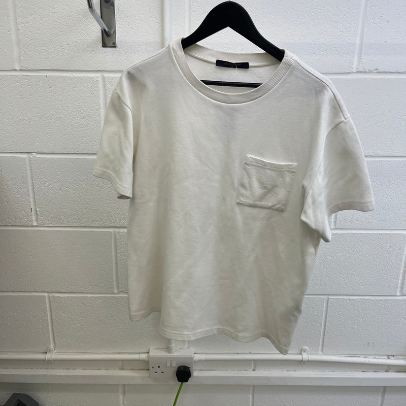 Men's Monogram Pocket T-Shirt White Size M