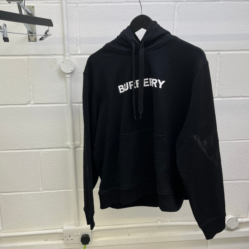 Women's Logo Print Hoodie Black Size L