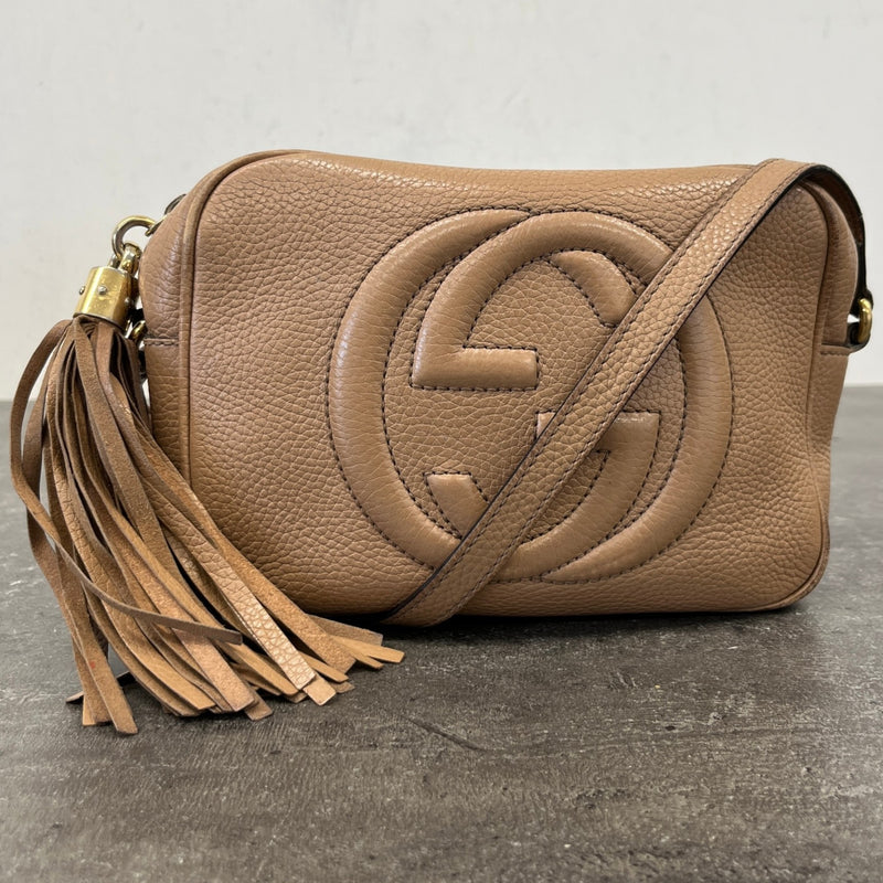 Women's Small Soho Disco Messenger Bag Beige