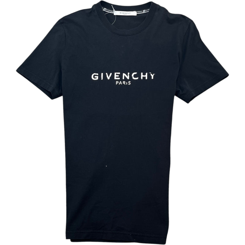 Men's Cracked Logo T-Shirt Black Size S