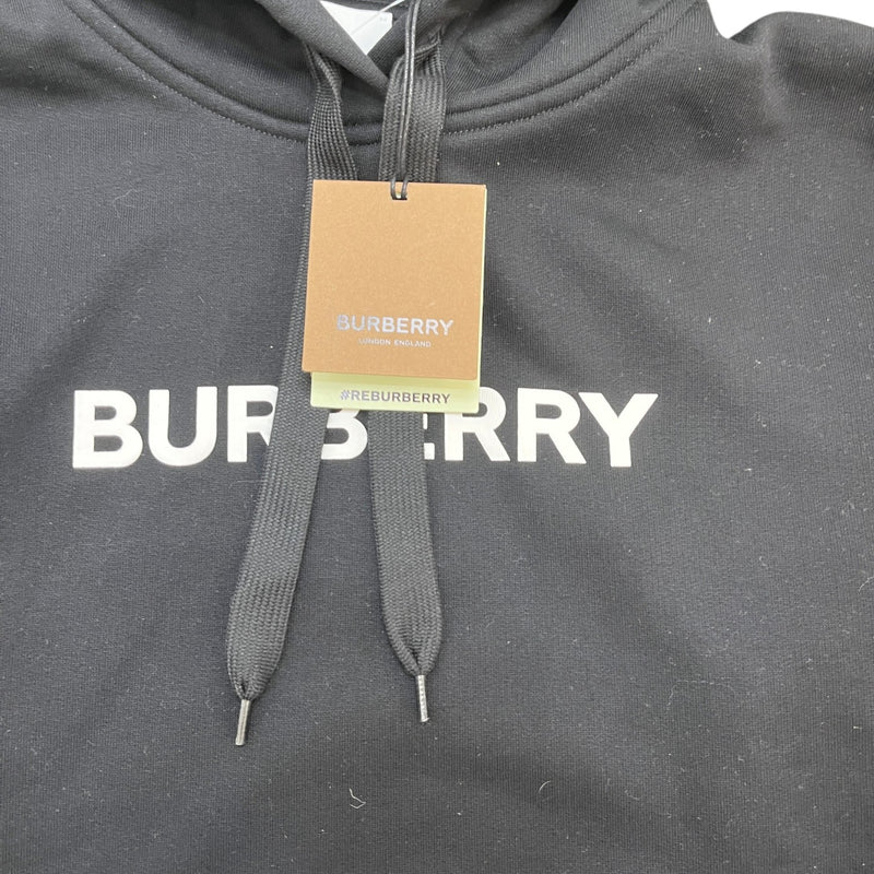 Women's Logo Print Hoodie Black Size L