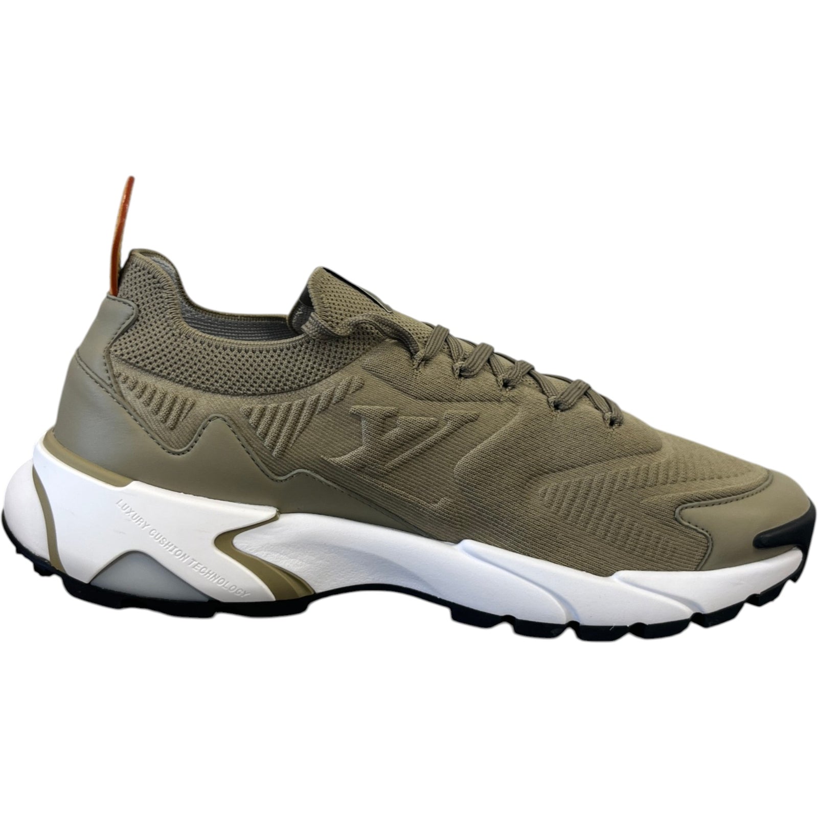 Men's LV Tatic Knit Low Trainers Khaki Size UK 9 / EU 43 - Photo 4