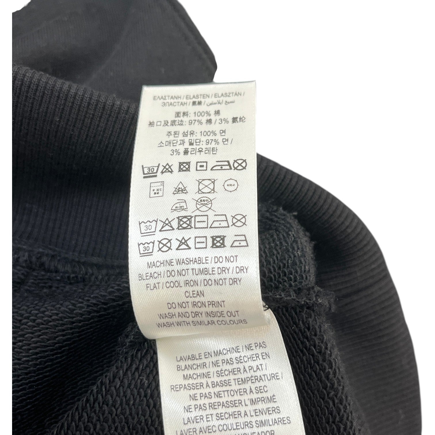 Women's Logo Print Hoodie Black Size M - Photo 8