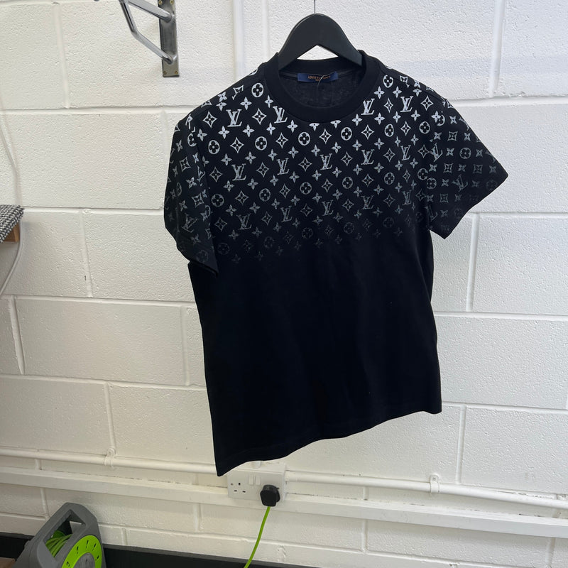 Men's Monogram Gradient T-Shirt Black Size XS