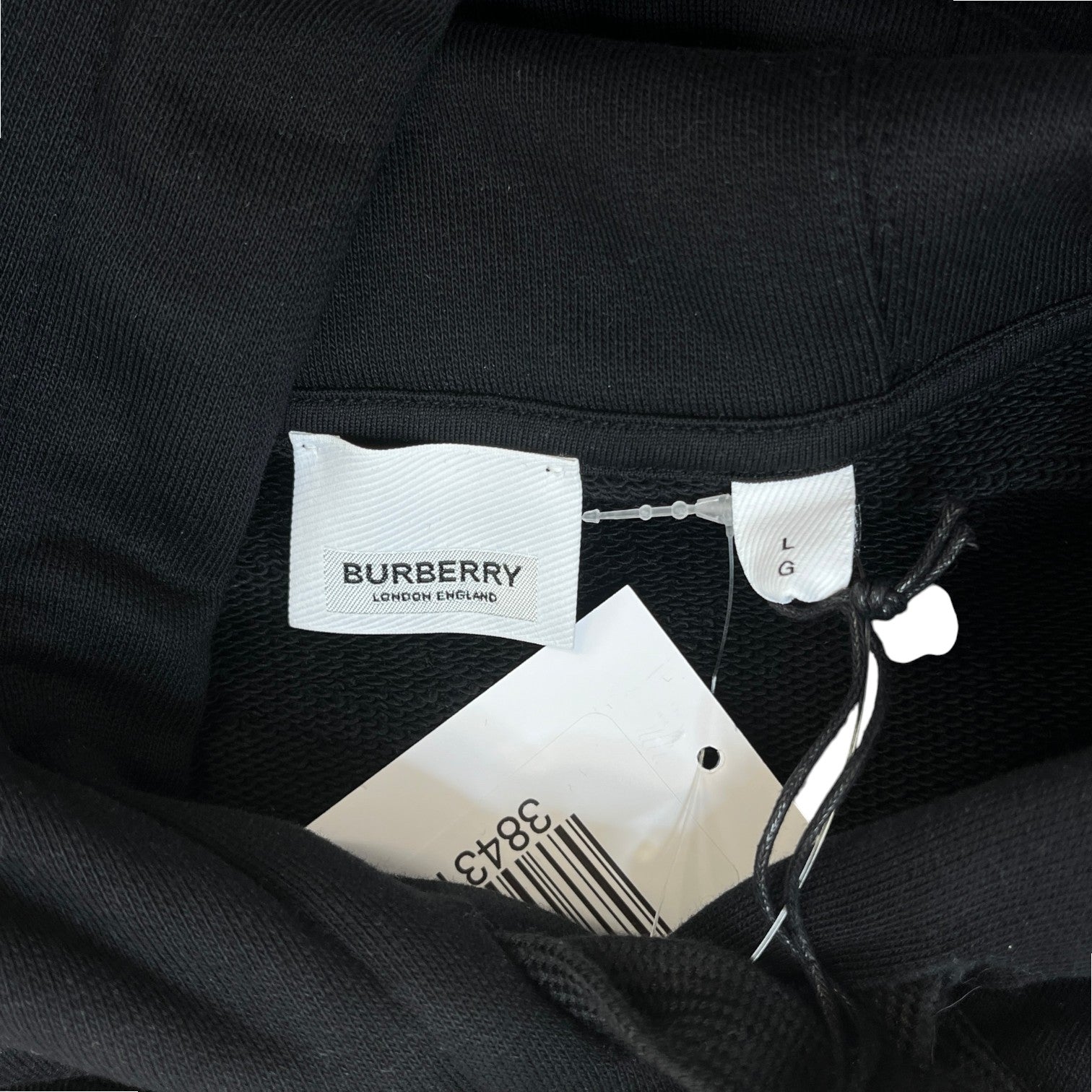 Women's Logo Print Hoodie Black Size L - Photo 5