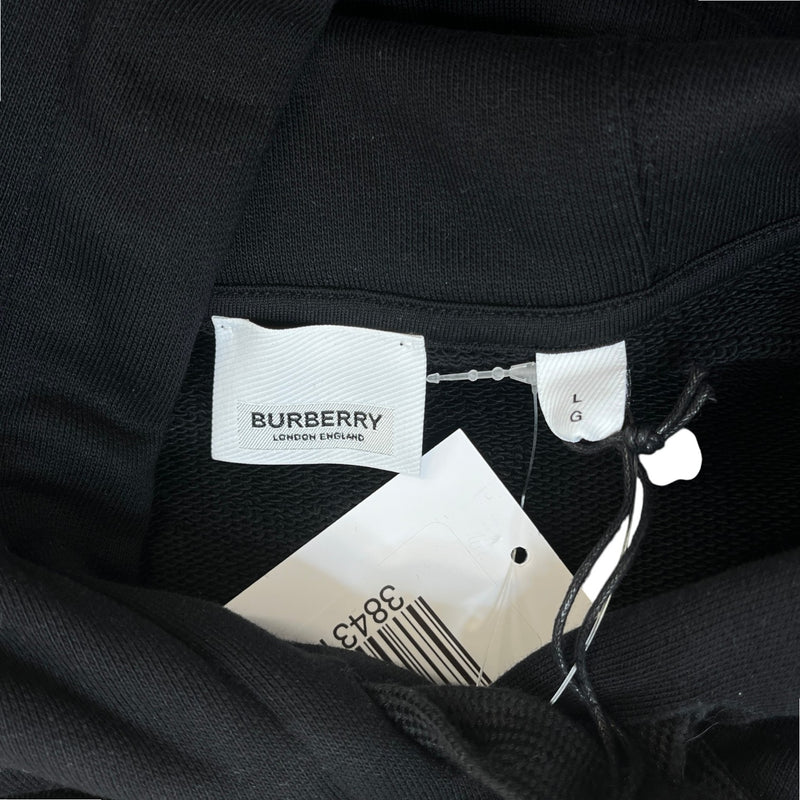 Women's Logo Print Hoodie Black Size L