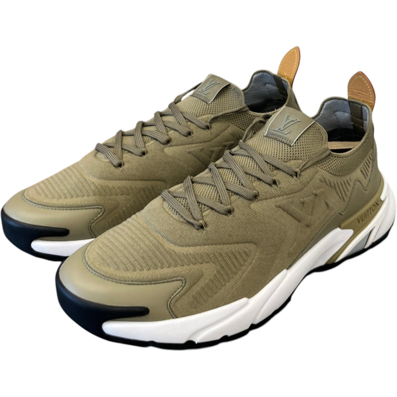 Men's LV Tatic Knit Low Trainers Khaki Size UK 9 / EU 43