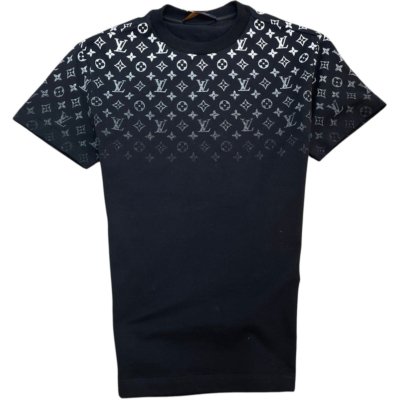 Men's Monogram Gradient T-Shirt Black Size XS