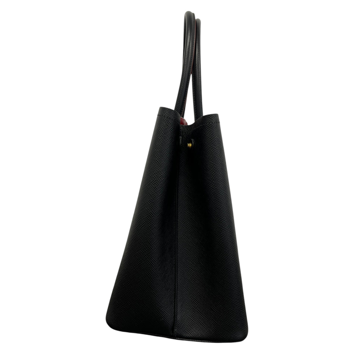 Women's Large Cuir Double Tote Handbag Black - Photo 6