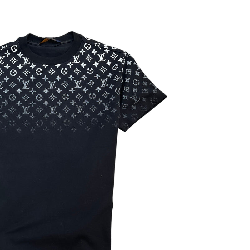 Men's Monogram Gradient T-Shirt Black Size XS