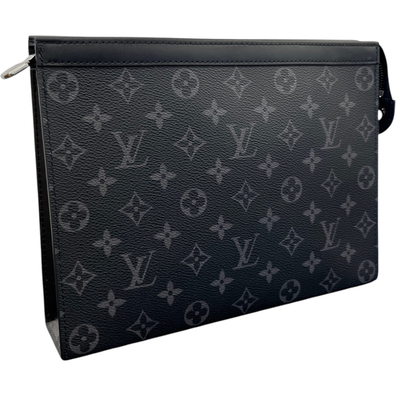 Men's Monogram Eclipse Pochette Voyage Mm Clutch Black