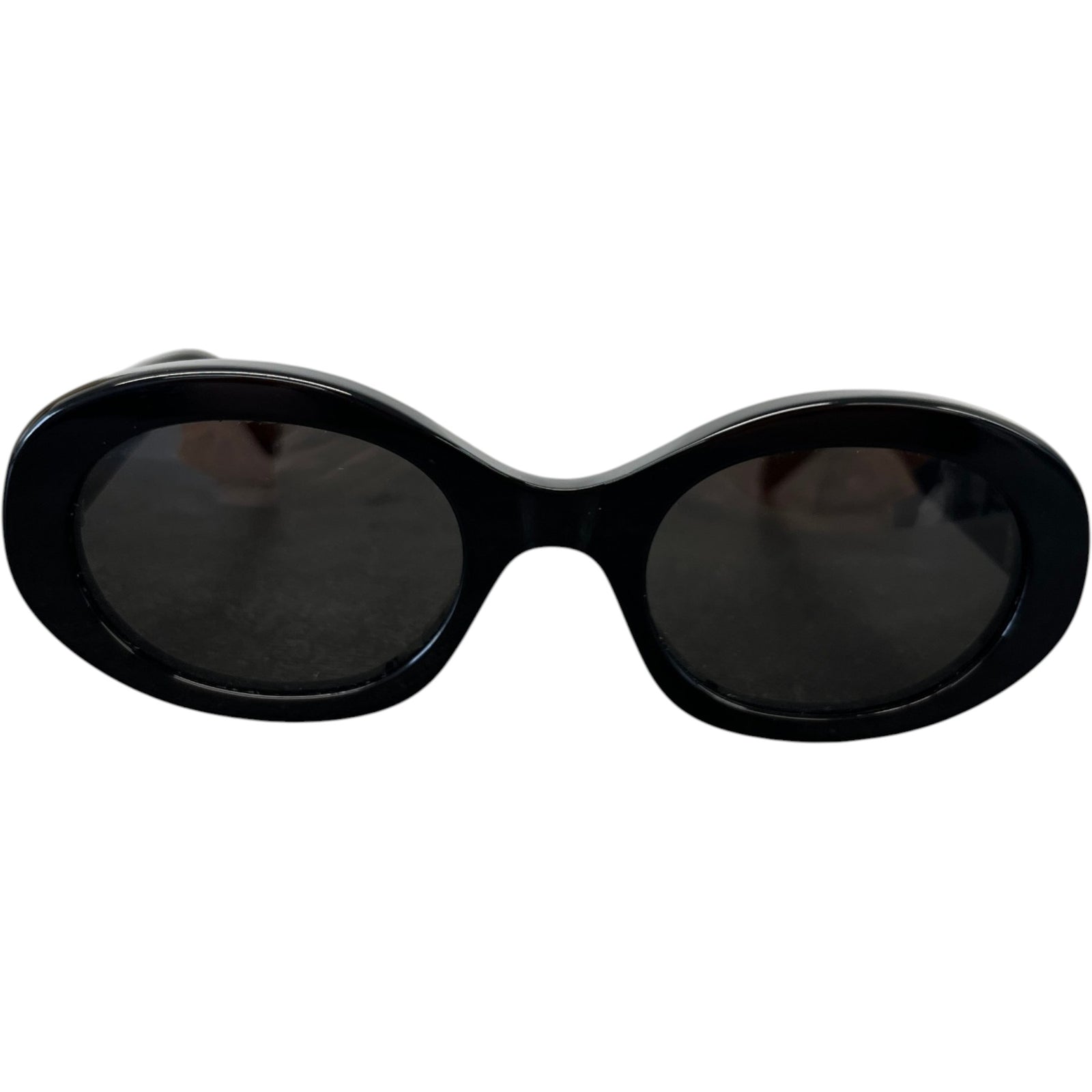 Women's CL40194U Triomphe Oval Sunglasses Black - Photo 1