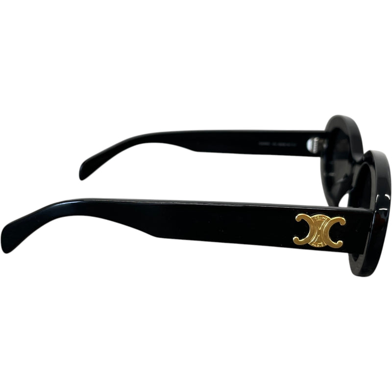 Women's CL40194U Triomphe Oval Sunglasses Black