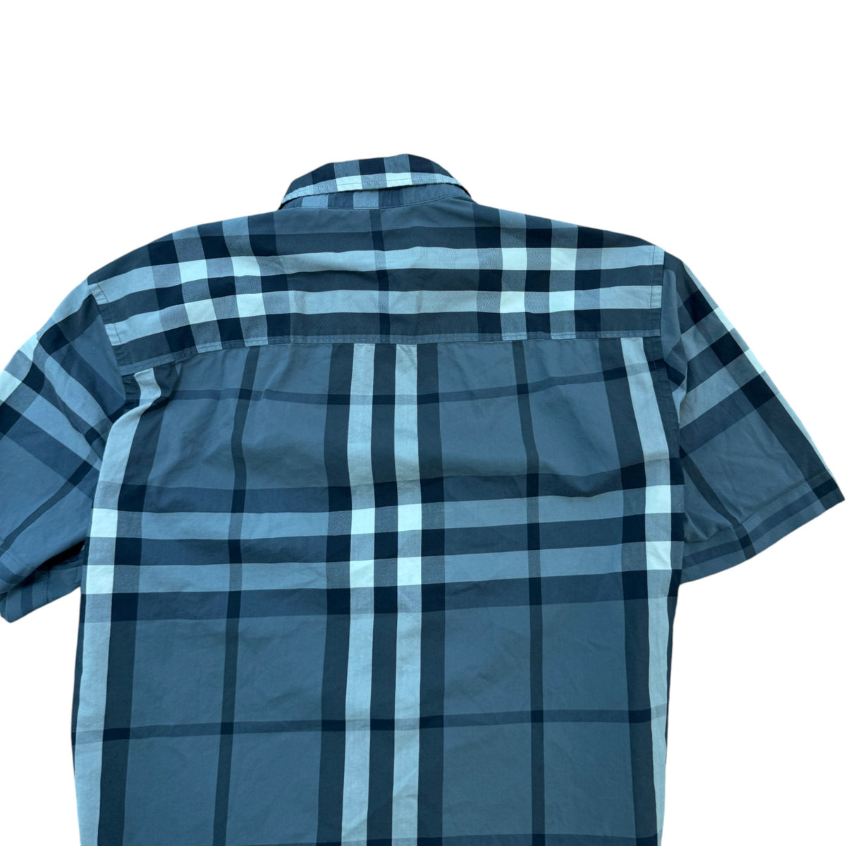 Men's Check Button Down Shirt Grey Size XS - Photo 4