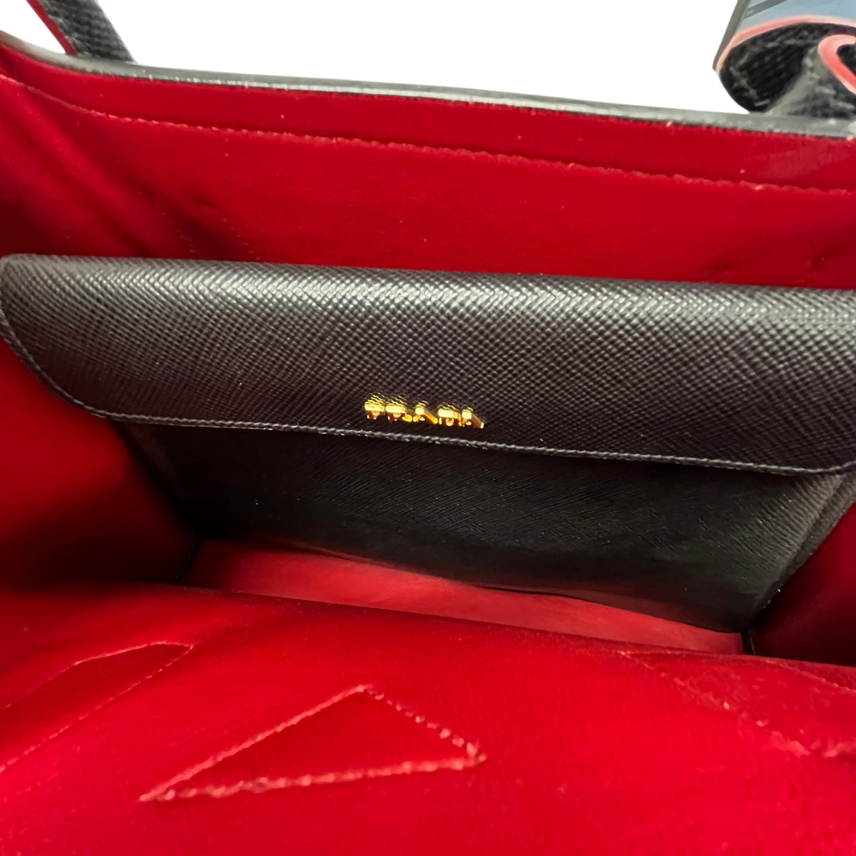 Women's Large Cuir Double Tote Handbag Black - Photo 12