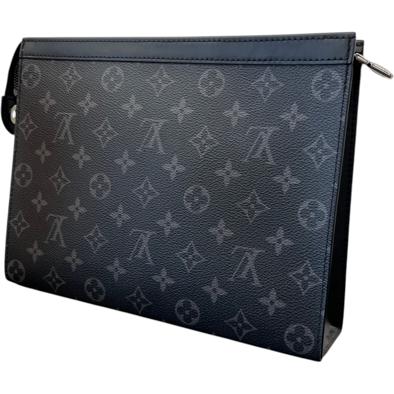 Men's Monogram Eclipse Pochette Voyage Mm Clutch Black - Photo 8