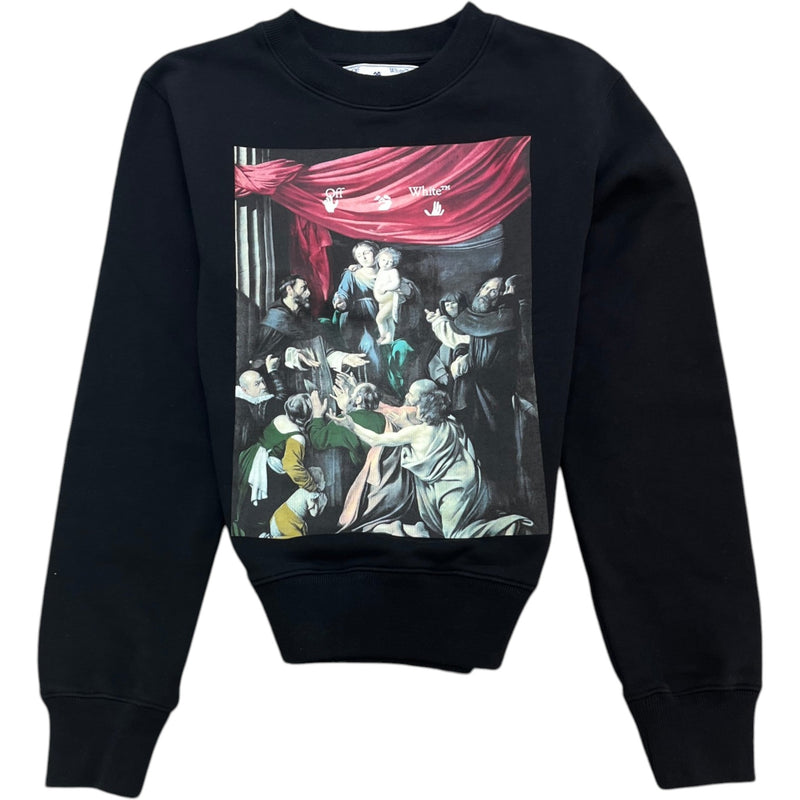 Men's Caravaggio Painting Sweatshirt Black Size XXS
