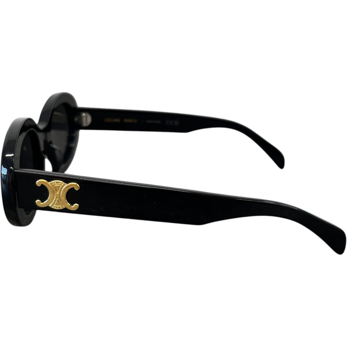 Women's CL40194U Triomphe Oval Sunglasses Black - Photo 6