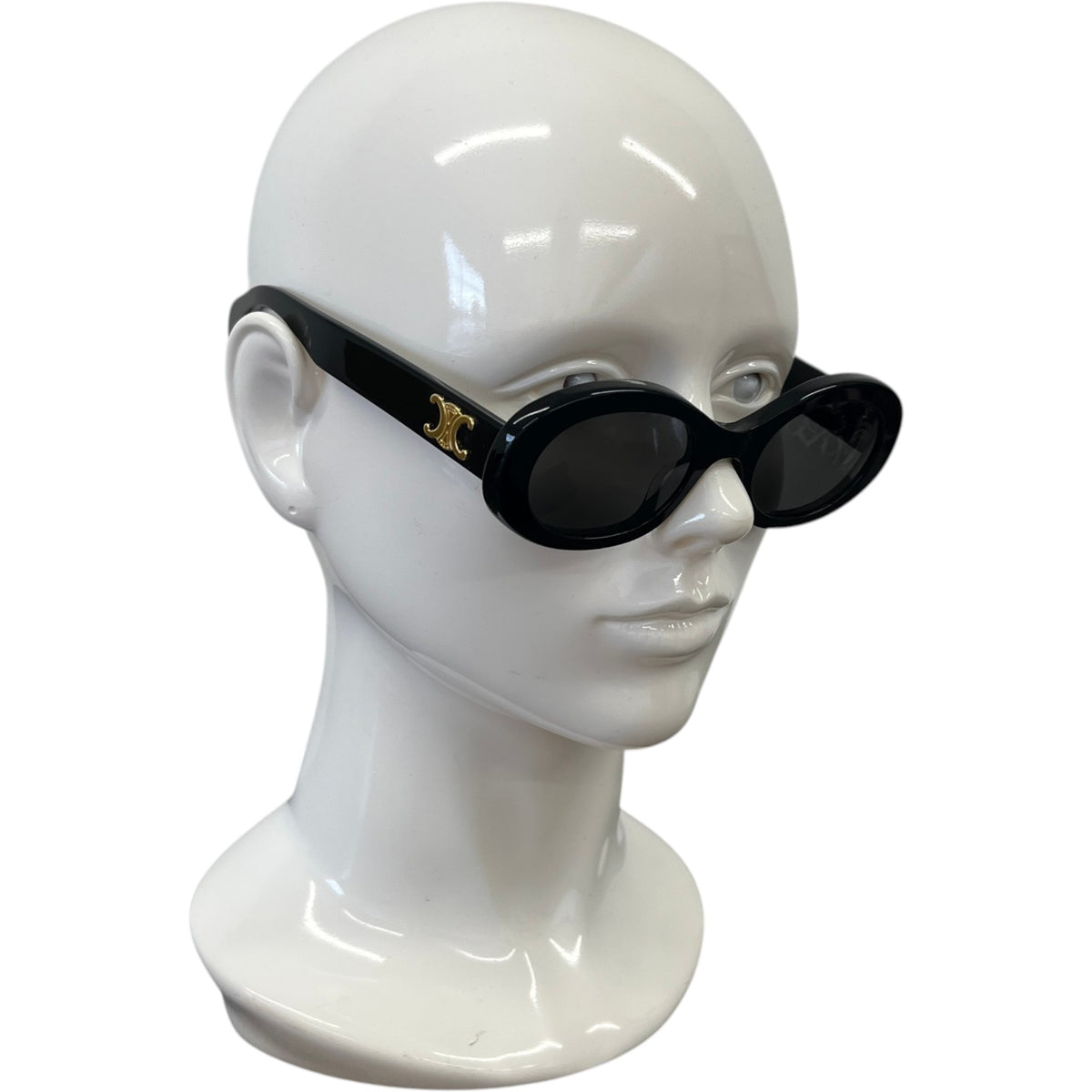 Women's CL40194U Triomphe Oval Sunglasses Black - Photo 3