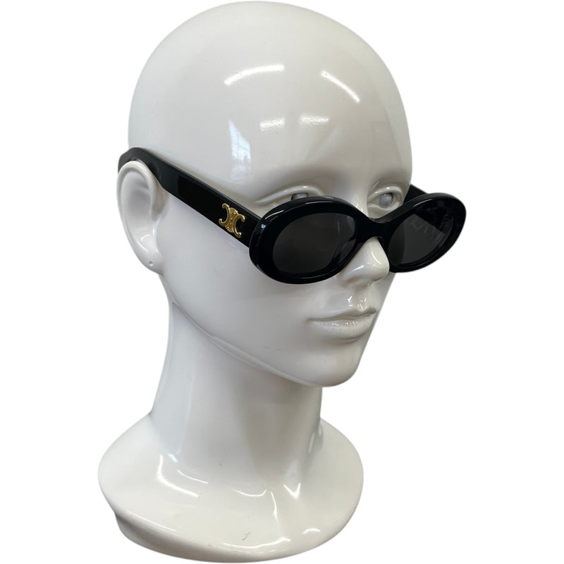 Women's CL40194U Triomphe Oval Sunglasses Black