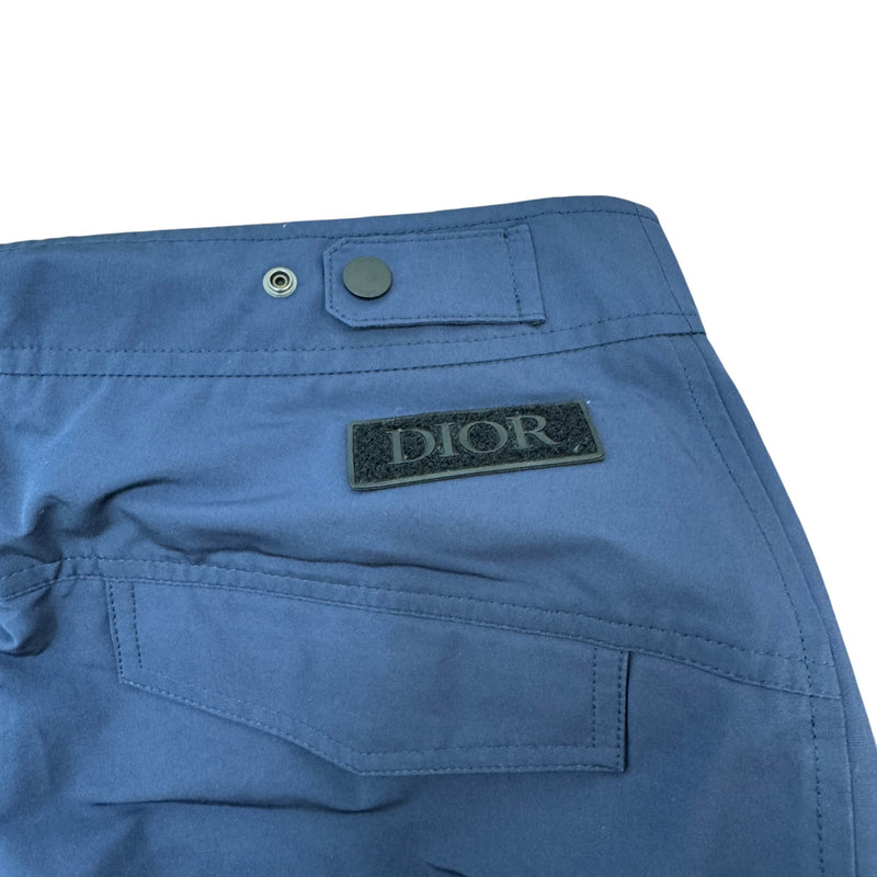 Men's Logo Patch Trousers Navy Size S / W30