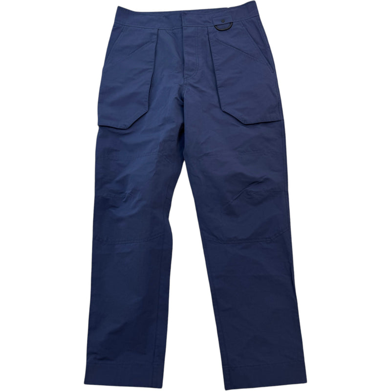 Men's Logo Patch Trousers Navy Size S / W30