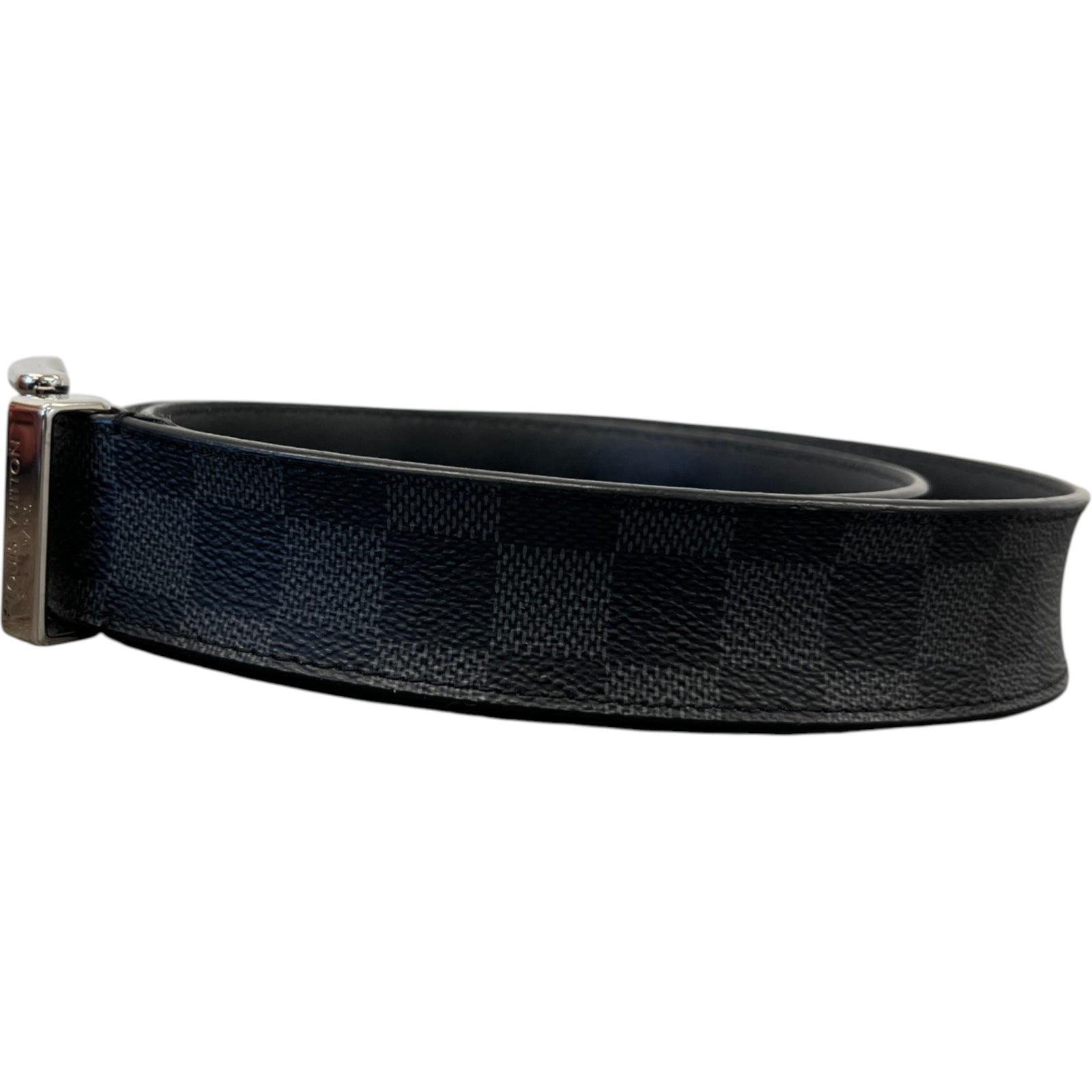Men's Damier Graphite Belt Black Size Waist 32" - Photo 3