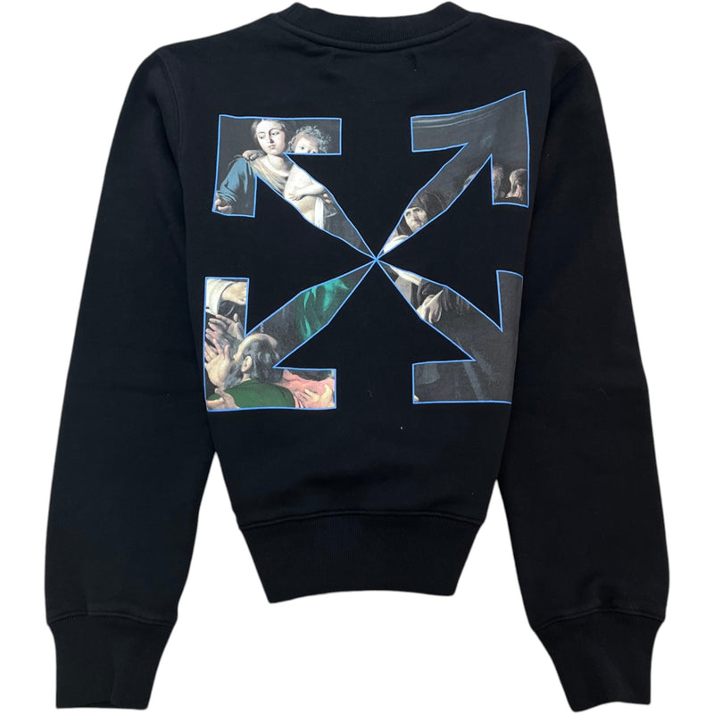 Men's Caravaggio Painting Sweatshirt Black Size XXS