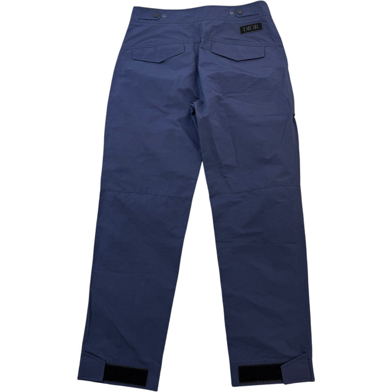 Men's Logo Patch Trousers Navy Size S / W30