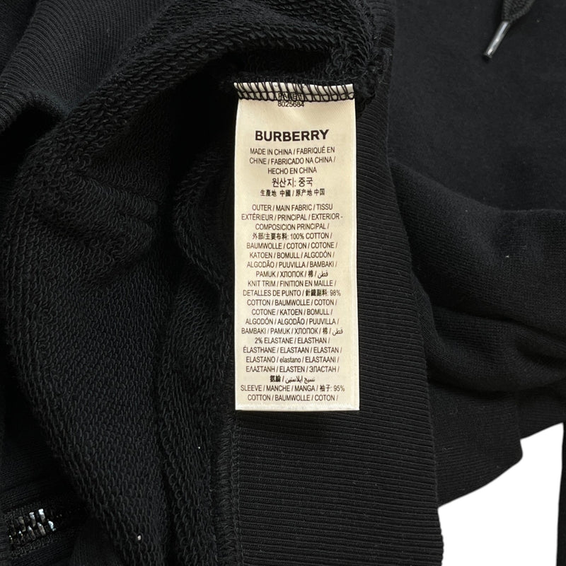Men's Nova Check Logo Hoodie Black Size L