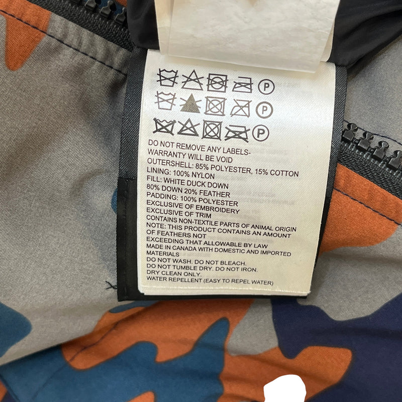 Men's MacMillan Parka Camo Down Jacket Grey Size M