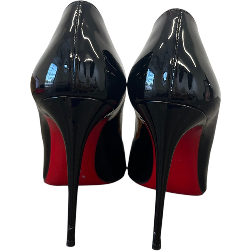 Women's Hot Chick Patent Leather Pumps 100 Heels Black Size UK 5.5 / EU 38.5