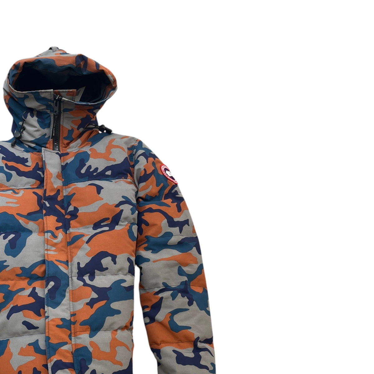 Men's MacMillan Parka Camo Down Jacket Grey Size M - Photo 3