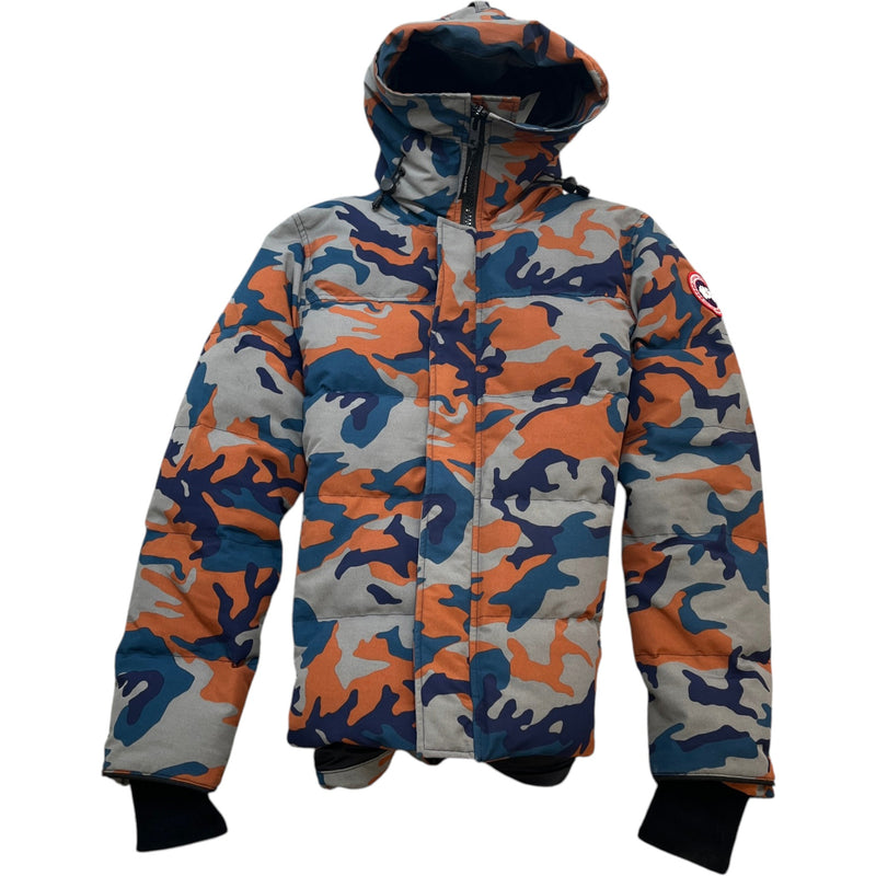 Men's MacMillan Parka Camo Down Jacket Grey Size M