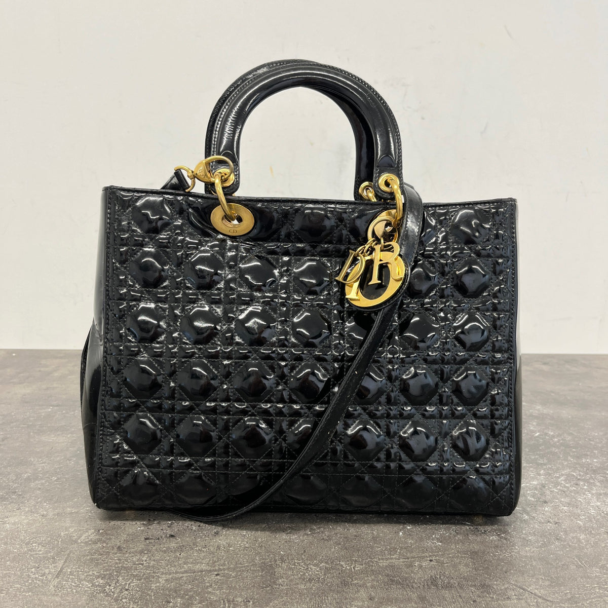 Women's Lady Dior Handbag Black - Photo 14